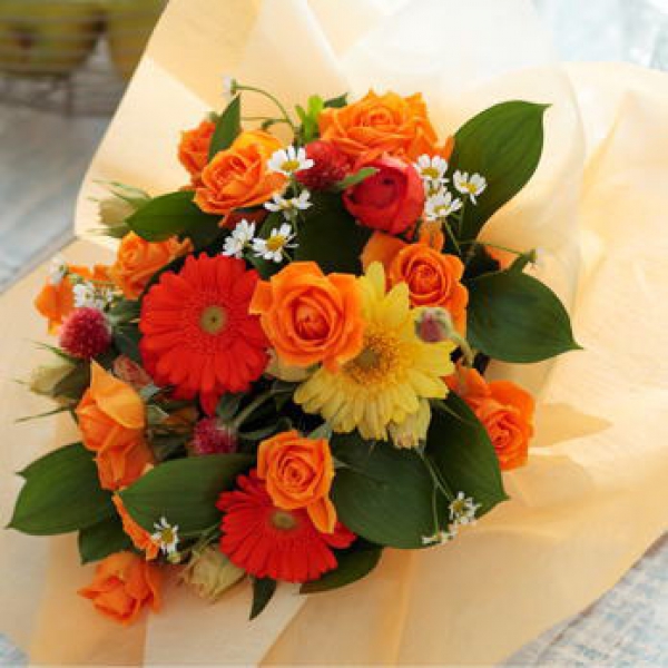 ビタミンカラーのブーケ